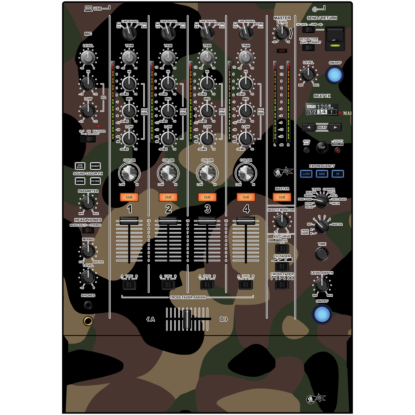 Pioneer DJM 750 MK2 Skin - Flere varianter