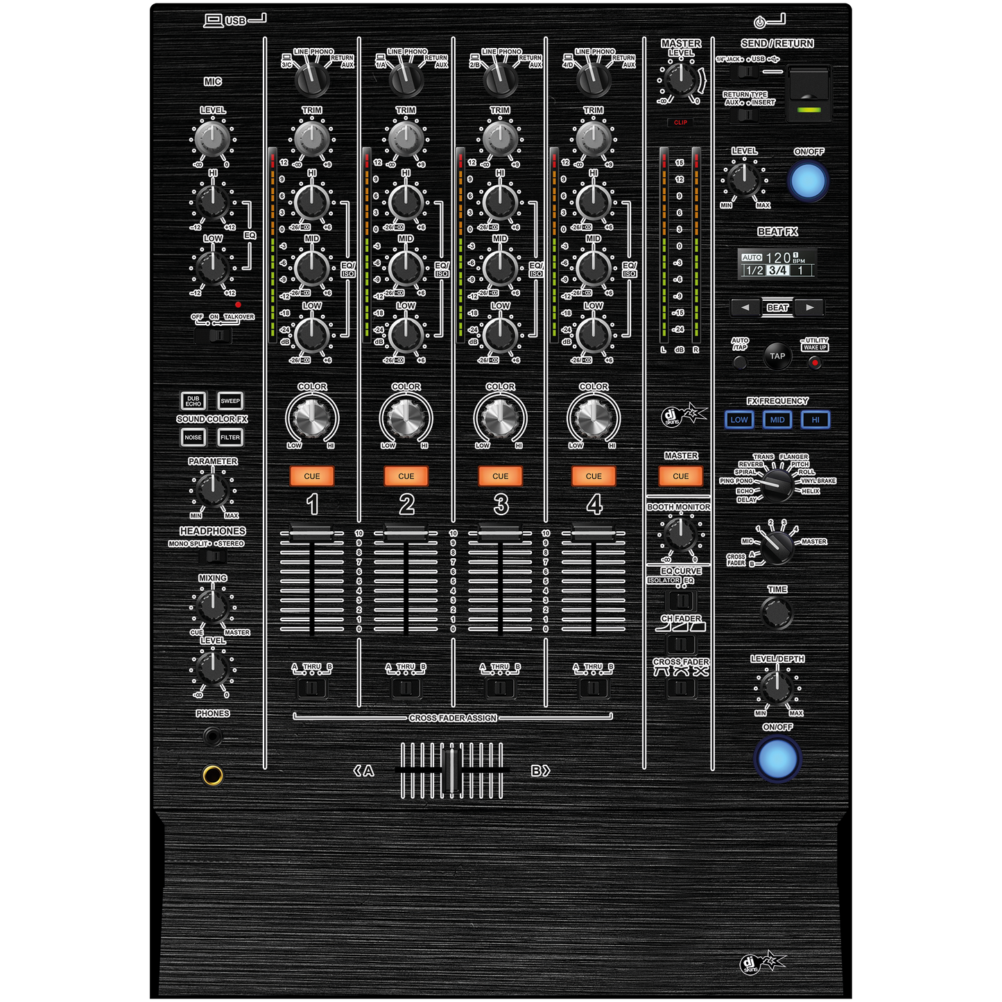 Pioneer DJM 750 MK2 Skin - Flere varianter