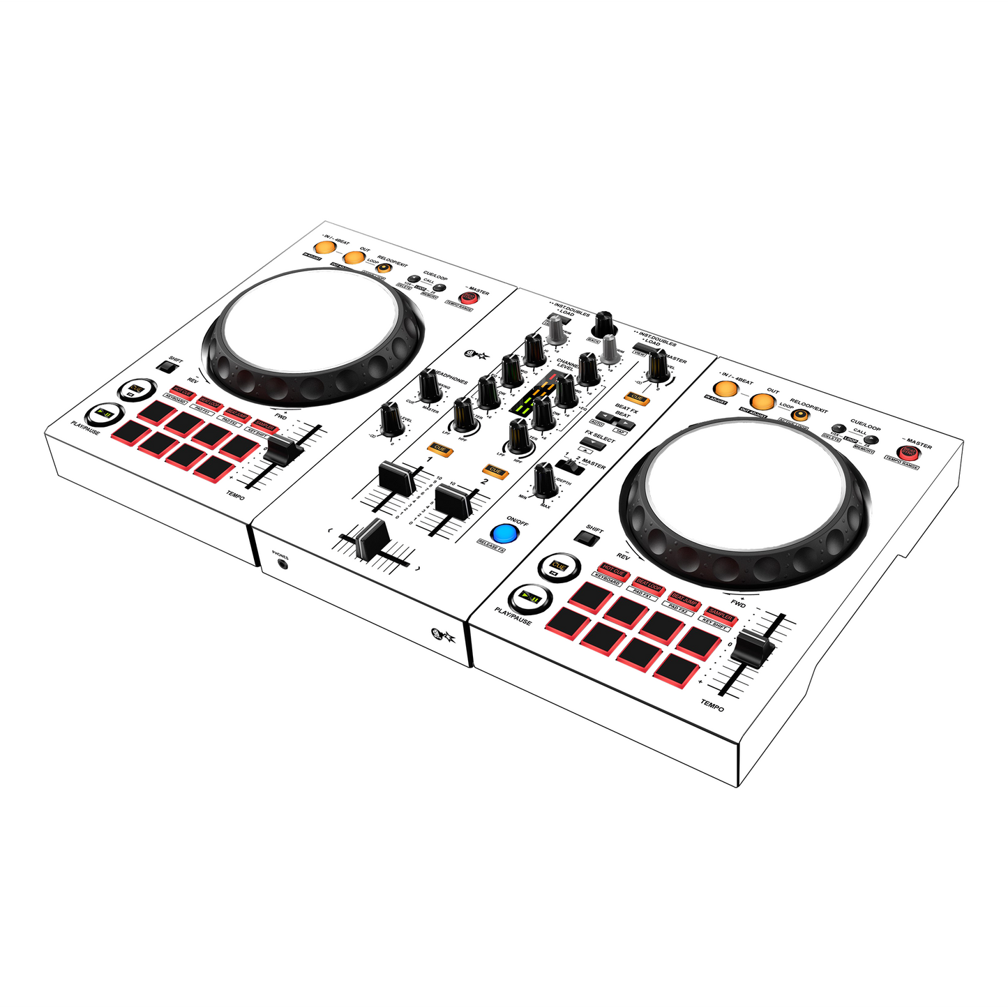 Pioneer DJ DDJ 400 Skin - Flere varianter